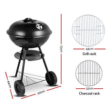 Load image into Gallery viewer, Charcoal BBQ Smoker Outdoor Camping Patio Barbeque Steel Oven
