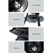 Load image into Gallery viewer, Charcoal BBQ Smoker Outdoor Camping Patio Barbeque Steel Oven
