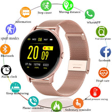 Load image into Gallery viewer, LIGE 2020 New Smart Watch Women Men Heart Rate Blood Pressure Information Remind Sport Multifunctional Waterproof Smartwatch+Box
