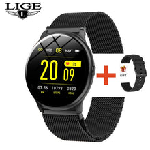 Load image into Gallery viewer, LIGE 2020 New Smart Watch Women Men Heart Rate Blood Pressure Information Remind Sport Multifunctional Waterproof Smartwatch+Box
