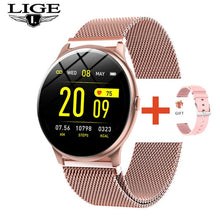 Load image into Gallery viewer, LIGE 2020 New Smart Watch Women Men Heart Rate Blood Pressure Information Remind Sport Multifunctional Waterproof Smartwatch+Box
