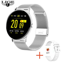 Load image into Gallery viewer, LIGE 2020 New Smart Watch Women Men Heart Rate Blood Pressure Information Remind Sport Multifunctional Waterproof Smartwatch+Box
