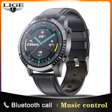 Load image into Gallery viewer, LIGE 2021 New Smart Watch Men Full Touch Screen Sports Fitness Watch Waterproof Bluetooth Call For Android iOS Smartwatch Mens
