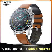 Load image into Gallery viewer, LIGE 2021 New Smart Watch Men Full Touch Screen Sports Fitness Watch Waterproof Bluetooth Call For Android iOS Smartwatch Mens
